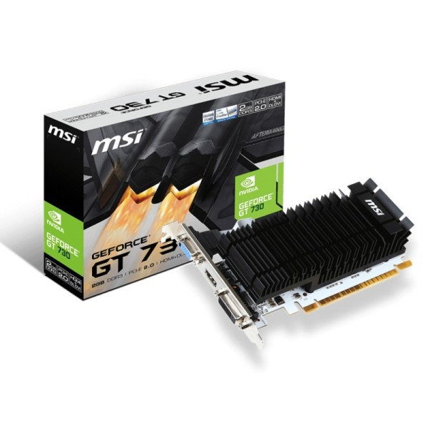 Carte Graphique Nvidia MSI GeForce GT710 2GD3H 2Go LP (Low Profile Passive)