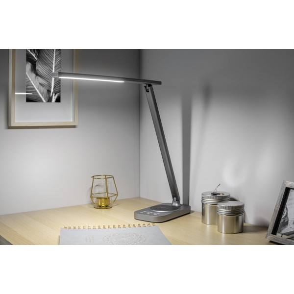 Lampe de bureau prestige GTV BRESSI, chargeur induction intégré.