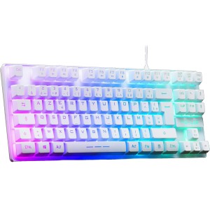 Clavier Gaming Blanc TKL La Réunion 974