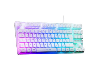 Clavier Gaming Blanc TKL La Réunion 974