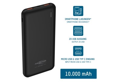 PowerBank ANSMANN 10000mAh | 3.0 Numérique, La Réunion 974