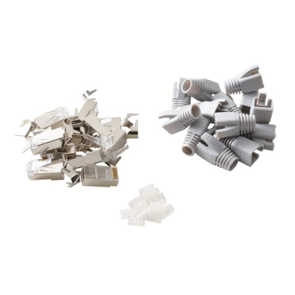 Connecteur à sertir - plug 8/8 RJ45 CAT 6A blindé avec insert (unité)