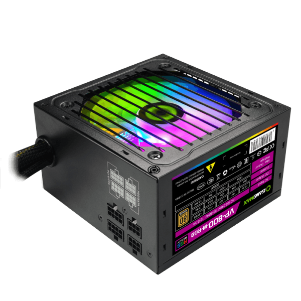 ALIMENTATION ATX GameMAX VP-800-RGB-M 800W 80+ SEMI MODULAR