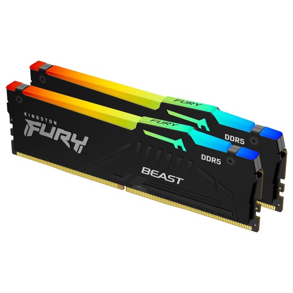 KINGSTON 32G (2X16G) DDR5 5600MHZ FURY BEAST RGB XMP