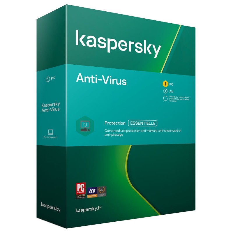 Kaspersky Anti-Virus 2022 - (3 Postes - 1 An)