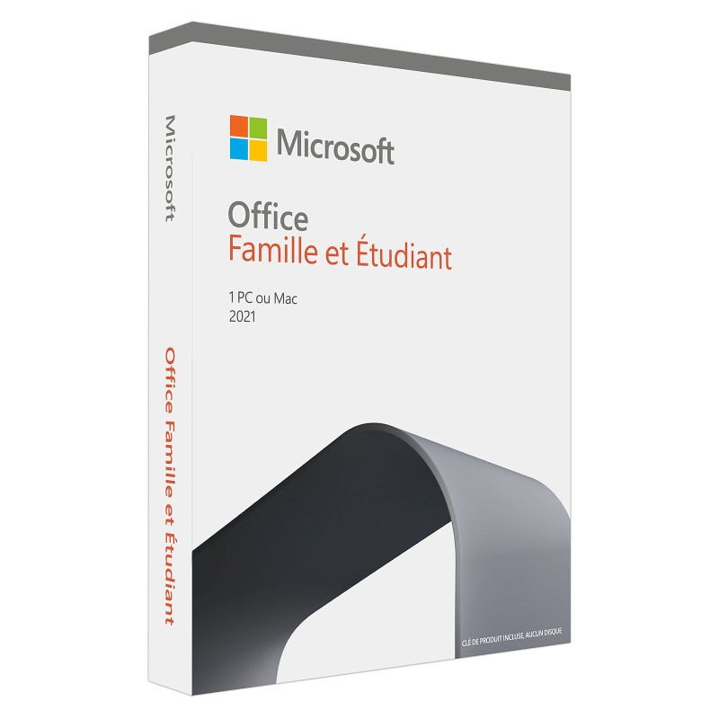 Microsoft Office Famille et Etudiant 2021 1AN - 1PC