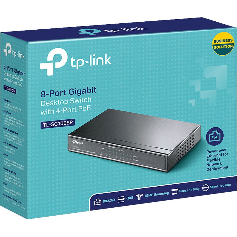 Switch TP-LINK TL-SG1008P PoE